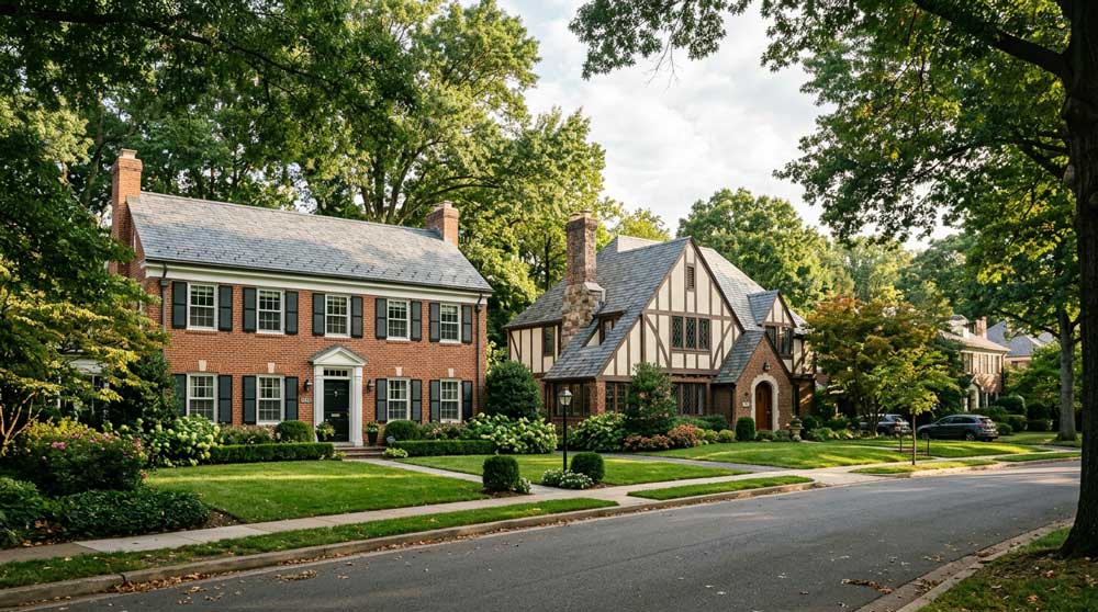 Colonial Revival and Tudor Revival (1900 to 1940)